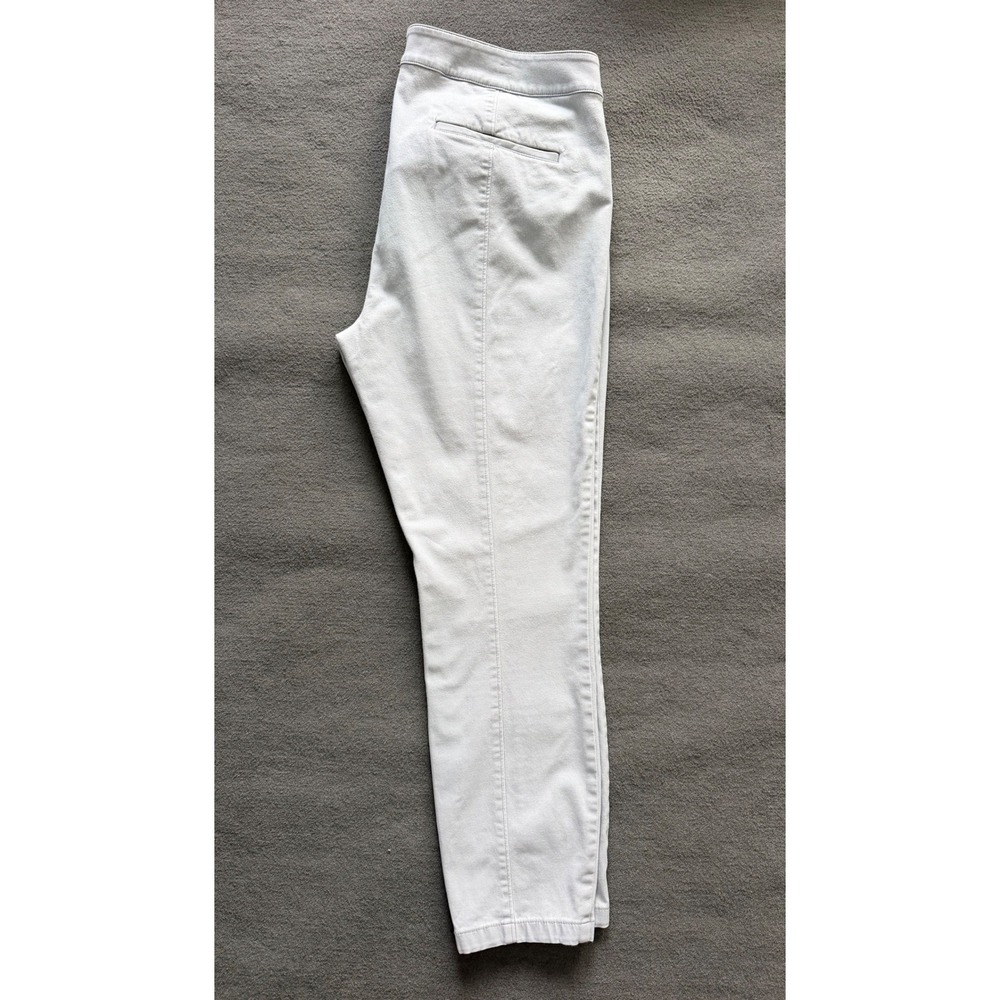 Loft Outlet Women Light Gray Skinny Ankle Seamed Front Pants Size 14 High Rise - Picture 2 of 14